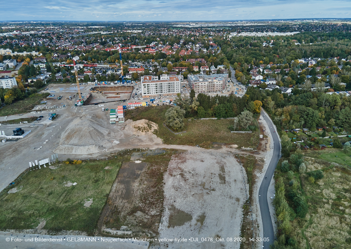 08.10.2020 - Baustelle Alexisquartier und Umgebung in Neuperlach 08.10.2020 - Baustelle Alexisquartier und Umgebung in Neuperlach